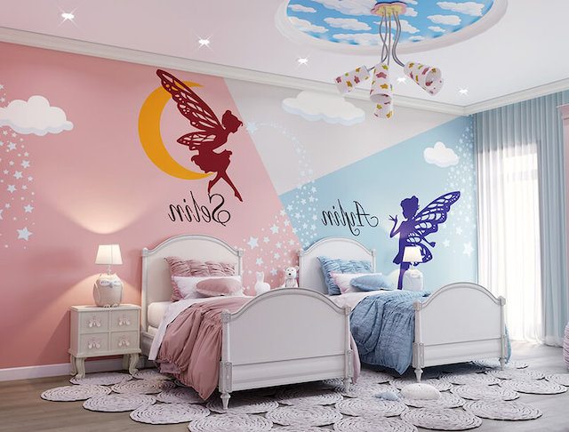 20 Ý tưởng vẽ tường phòng ngủ cute dễ thương ấn tượng