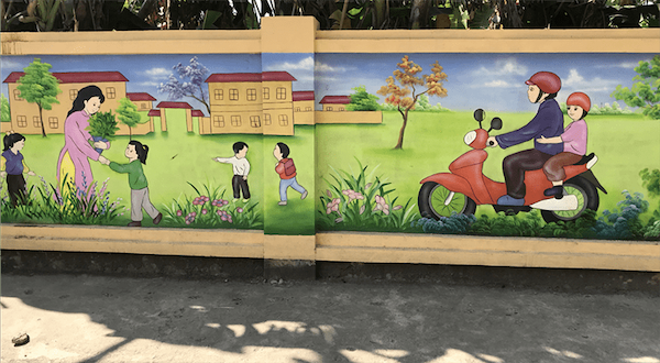 Chiêm ngưỡng” 30+ mẫu vẽ tranh tường trường tiểu học mới nhất 2022